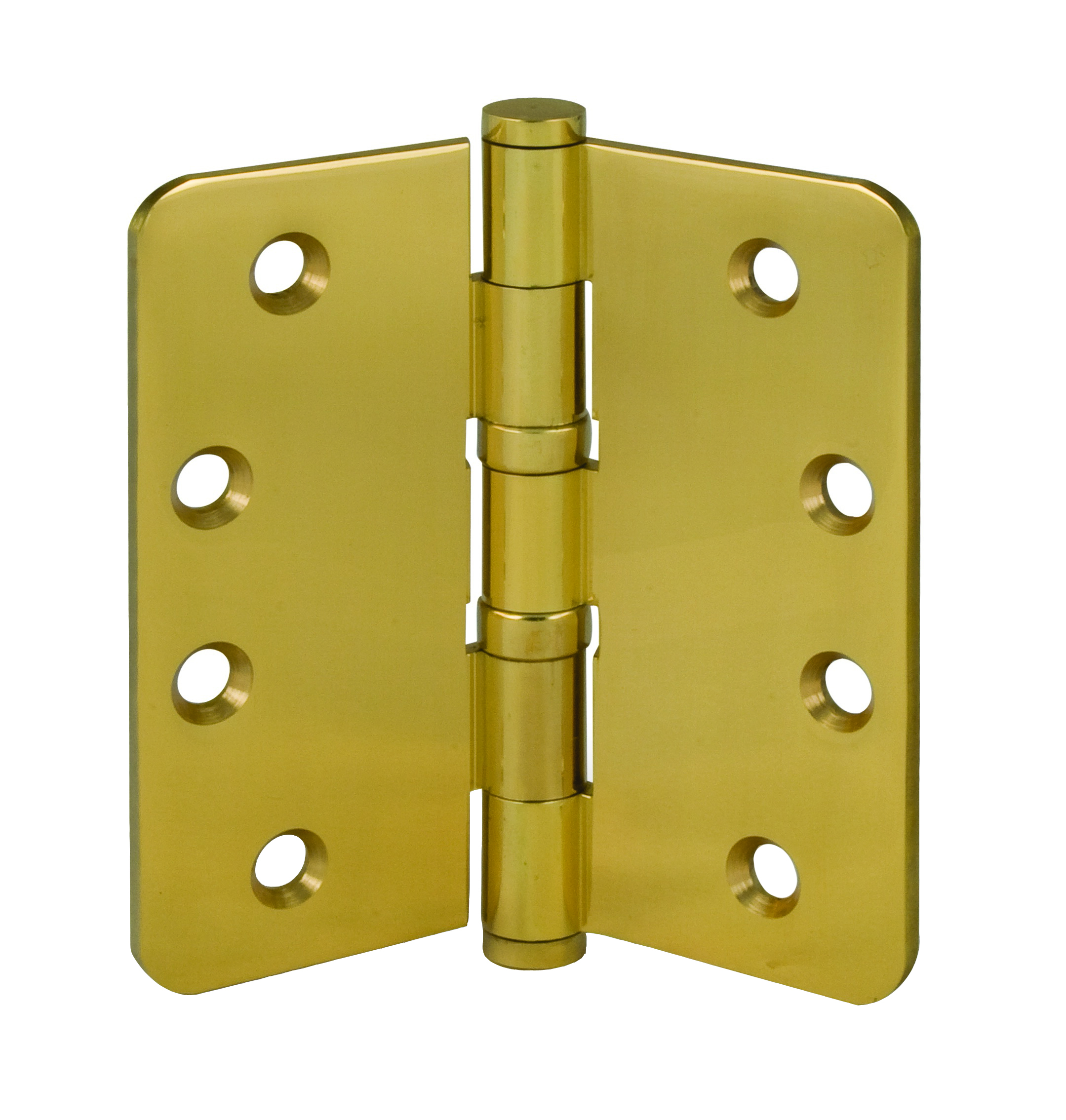 4″ x 1/4″ R Solid Brass Hinge